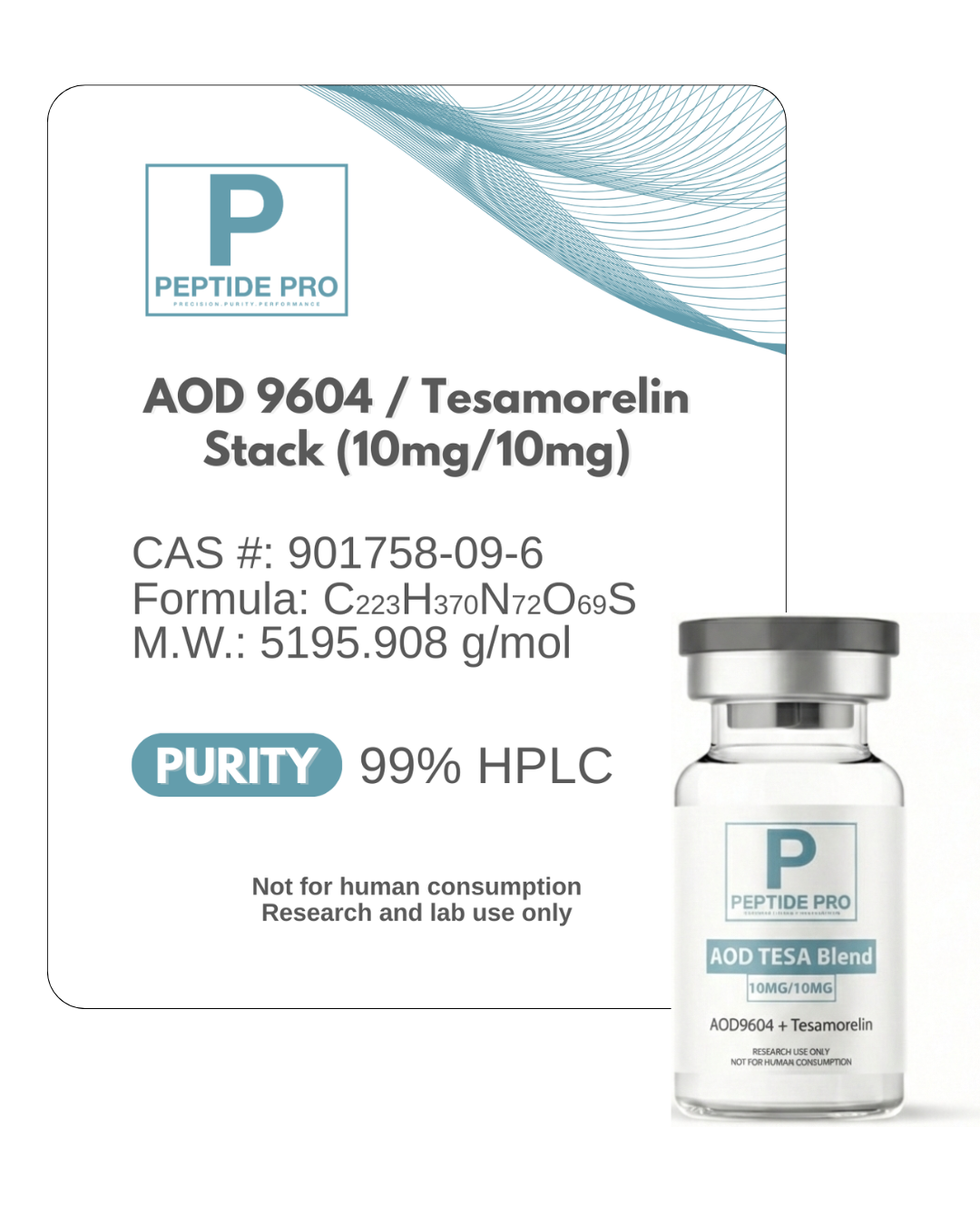 AOD 9604/Tesamorelin stack (10mg/10mg)