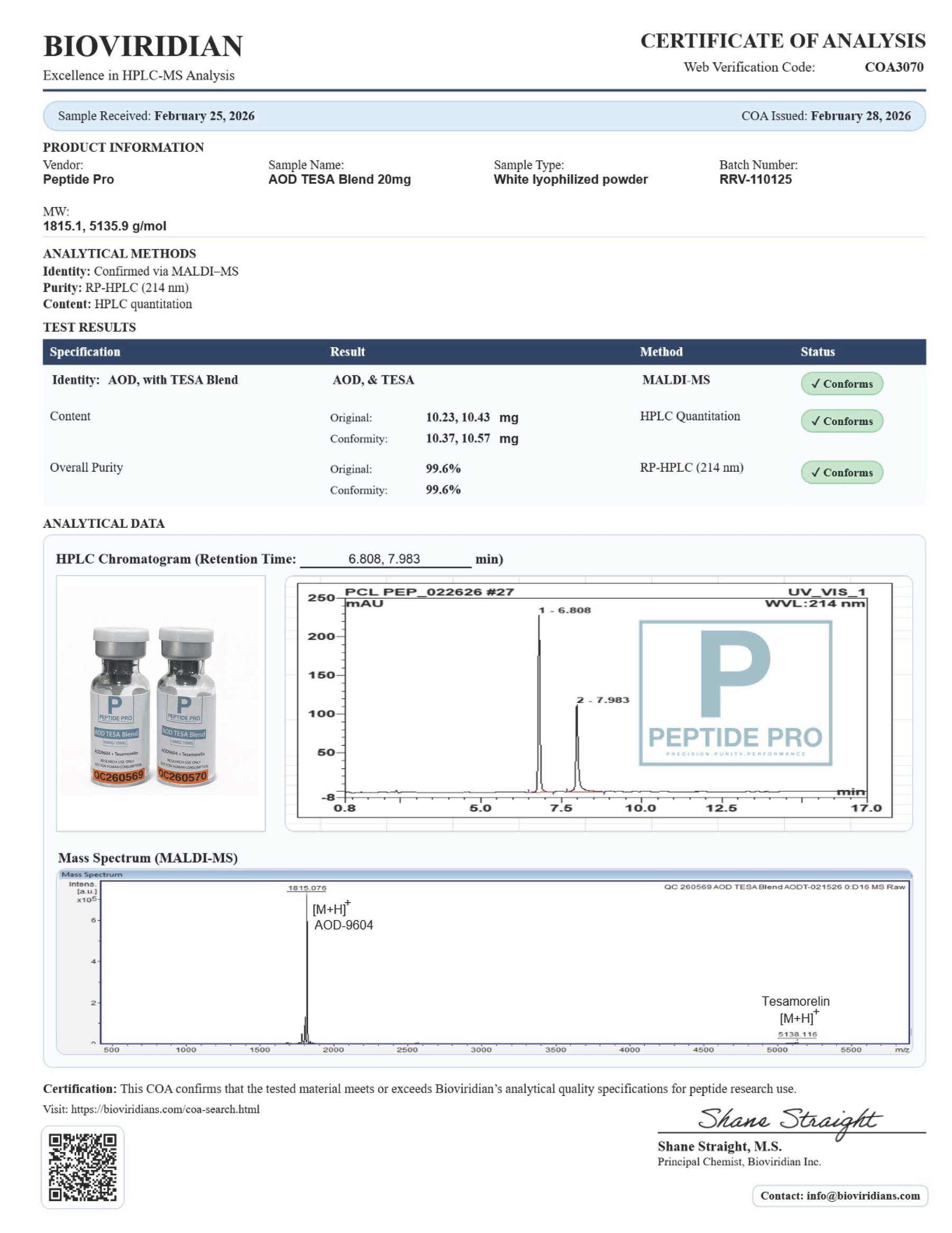 AOD 9604/Tesamorelin stack (10mg/10mg) AOD 9604/Tesamorelin stack (10mg/10mg)