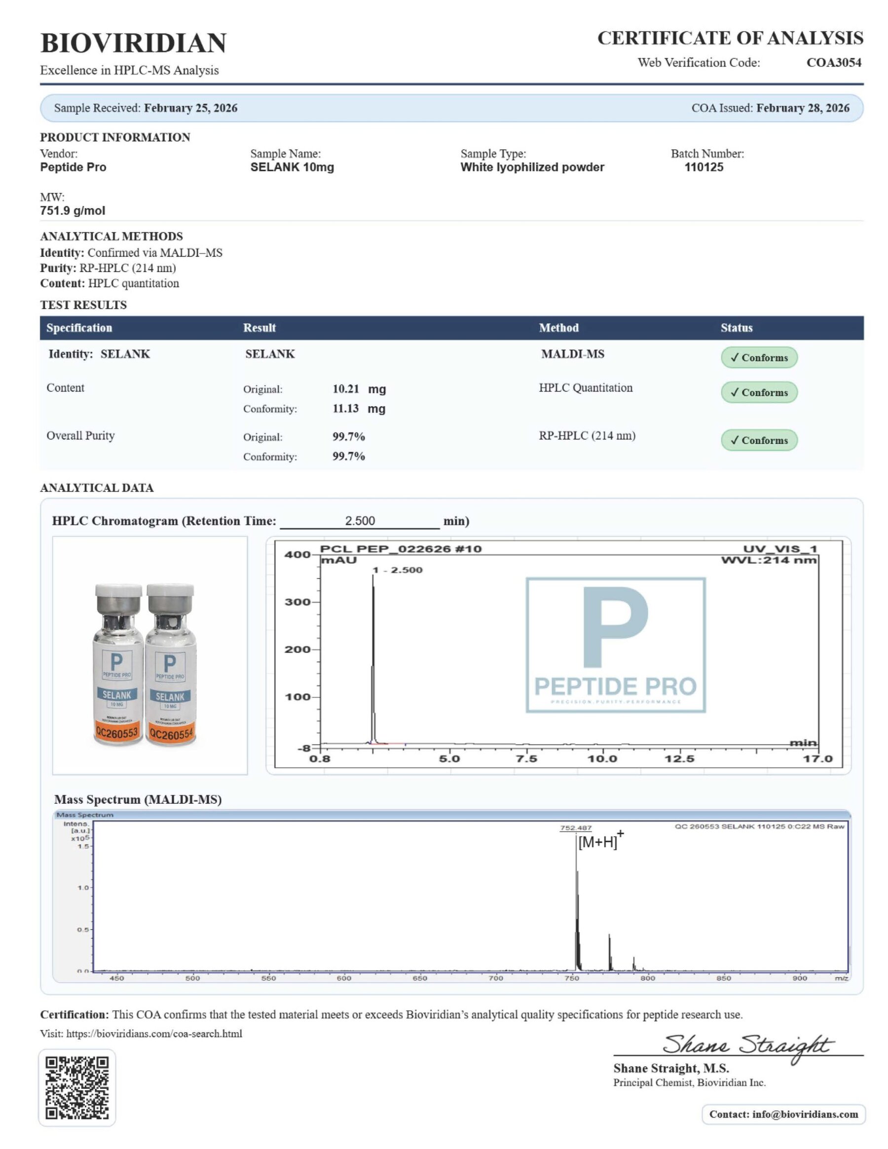 Selank Vial 10MG Selank Vial 10MG