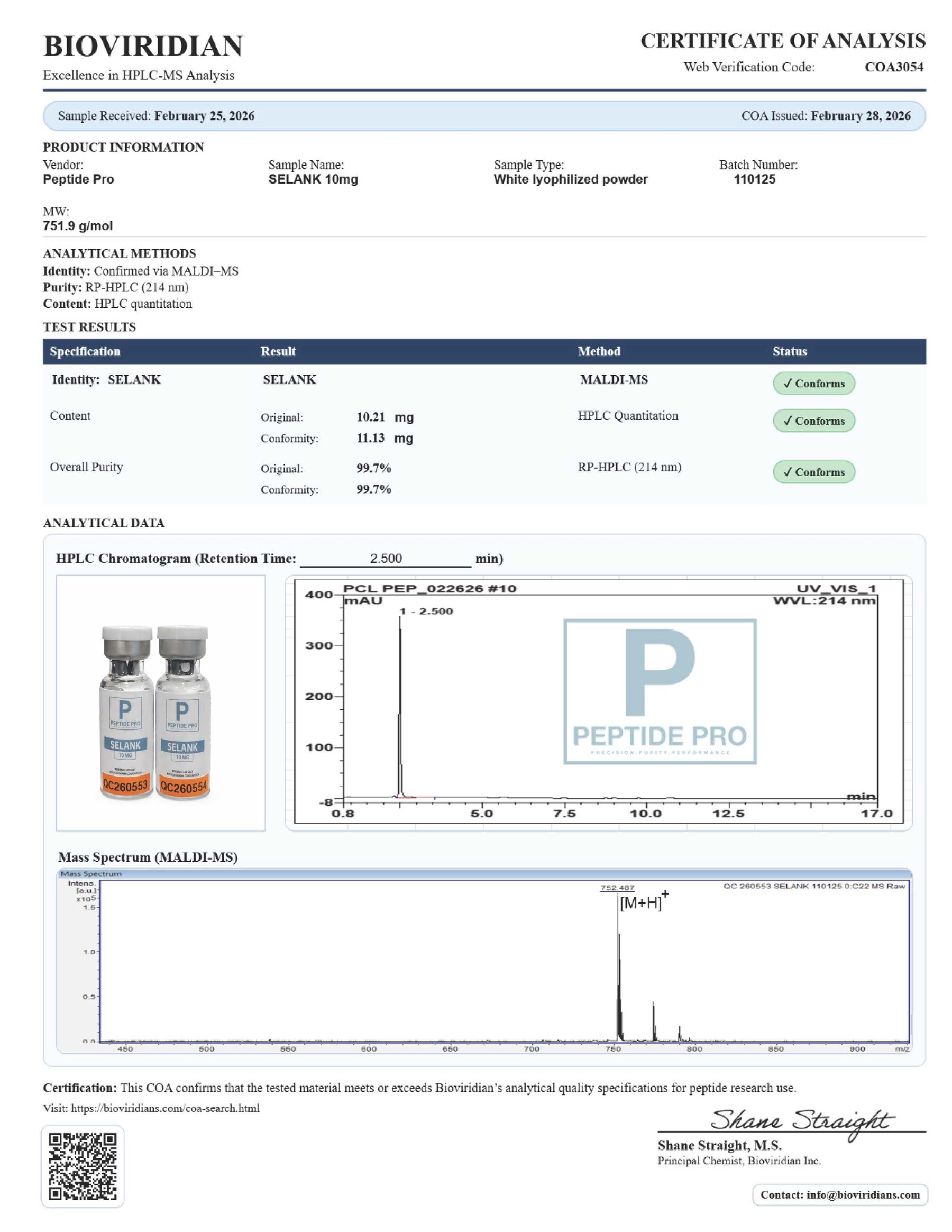 Selank Vial 10MG Selank Vial 10MG